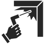 Hammer and ruler icon