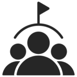 Group icon with flag