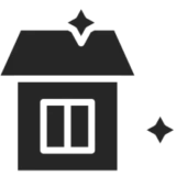 Shiny delivery box symbol